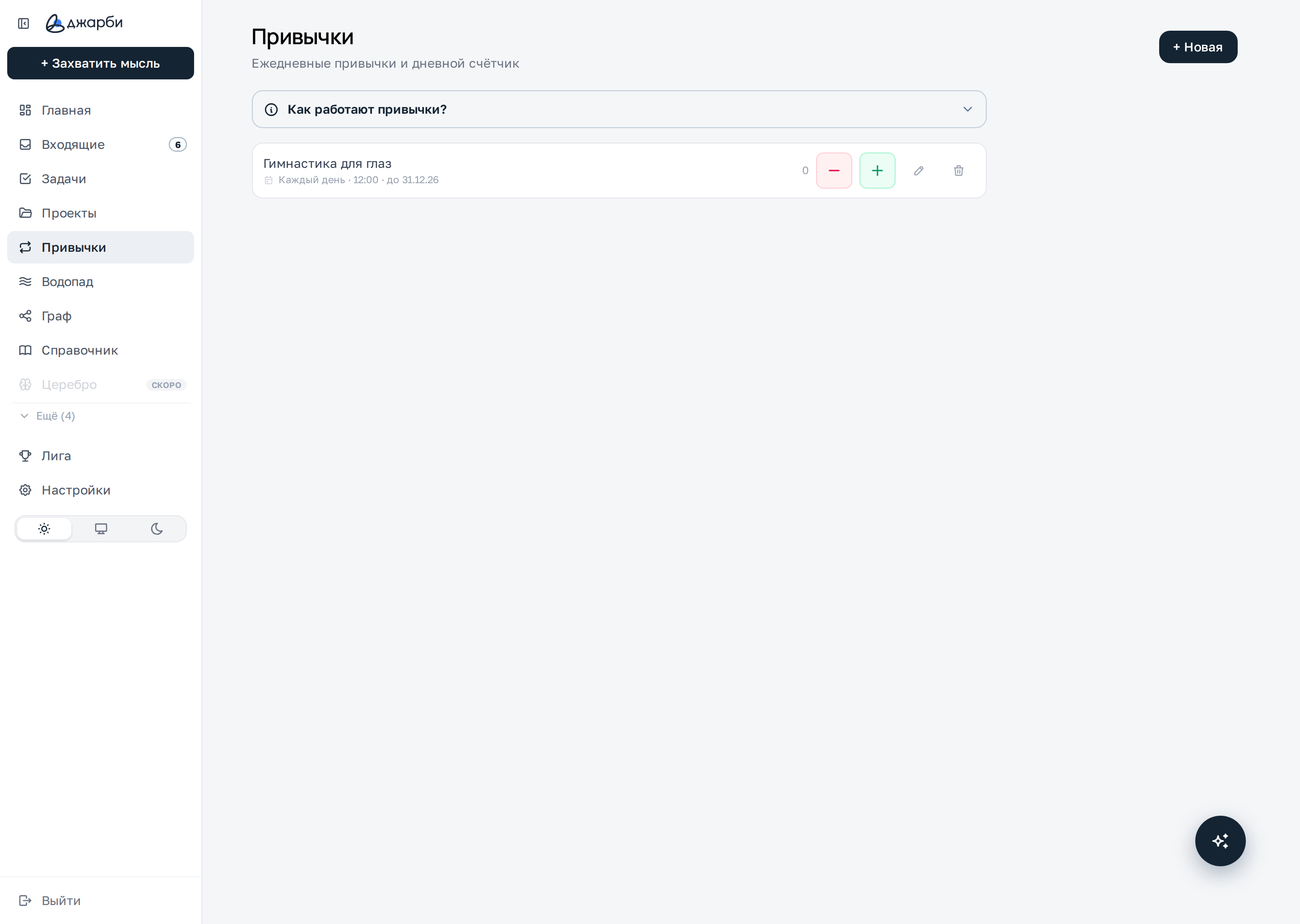 Привычки — общий вид